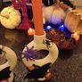 2 x halloween candlesticks and candles Image 2