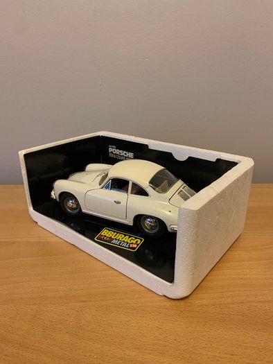 1/18 Burago Model Car Porsche 356 B Coupe 1962