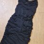 Black Ruched Dress Size 8 Image 4