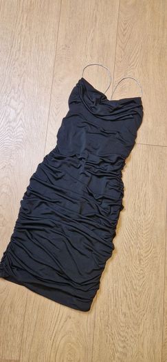 Black Ruched Dress Size 8