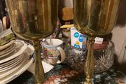brass goblets tall large free postage