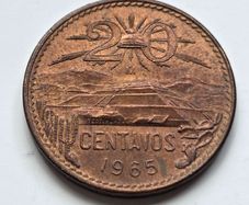 Mexico 20 Centavos 1964 Unc Coin
