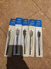 5 DORCHEK Flat Wood Drill Bits (20mm)