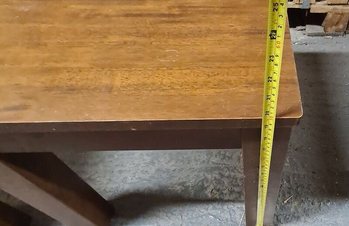 Pair of Wooden Square Side / Bedside Tables