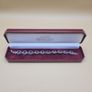 Vintage Sterling Silver Marcasite & Amethyst Bracelet Image 2