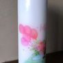 XL decoupage decorative wedding day pillar candle gift Image 4