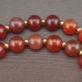 Antique Carnelian Red Agate With Sterling 925 Silver Leaf Pendant Necklace Image 7