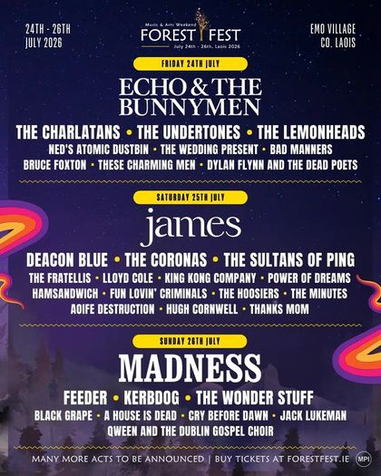 Forest Fest weekend ticket plus camping