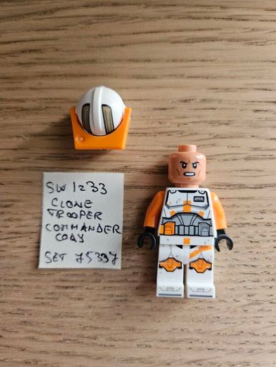 lego sw1233 clone trooper commander cody, set 75337