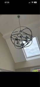 Galaxy orbit light fitting