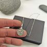Engravable Necklace Silver Indian Sun A Symbol of Light and Strength Image 5