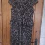 Joanna Hope black and ivory lace peplum dress (free post) Image 6