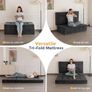 Folding single Mattress Chenille Fabric 15cm Tri-Fold Floor Image 3