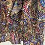 Paisley ruffled blouse. Size Large. Image 3