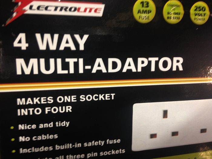 4 Way Multi Adapter