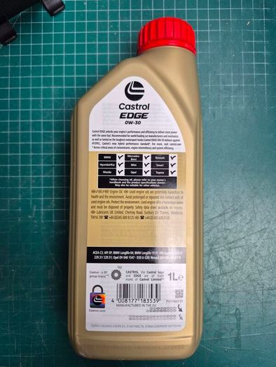 Castrol Edge 0W 30 engine oil 1l, new unopened