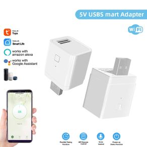 Tuya Smart Micro USB Adaptor Switch 5V WiFi Mini USB Power Adaptor Works with Alexa Hey Google Alice for Smart Home
