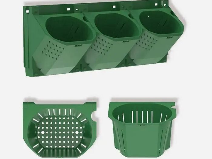 Wall-mounted vertical garden system with irrigation system