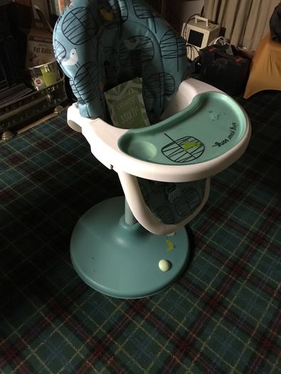high chair.