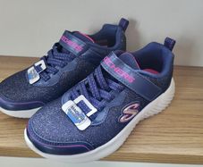 Navy & Pink Kids Sketchers (New) Size 12