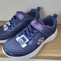 Navy & Pink Kids Sketchers (New) Size 12