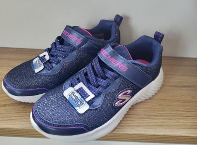 Navy & Pink Kids Sketchers (New) Size 12