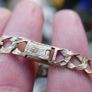 Vintage 9c 375 Yellow Gold Solid Diamond Cut Horse Shoe with Horses Head Link Bracelet 6" 9,2 grams Image 4