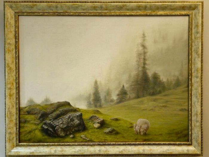 Original Oil Painting  - Emerald Silence