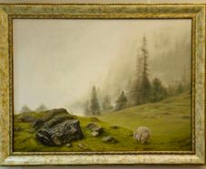 Original Oil Painting  - Emerald Silence