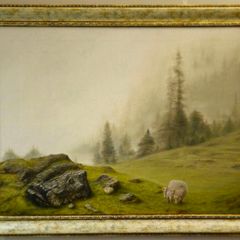 Original Oil Painting  - Emerald Silence