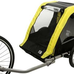 Double Child Bike Trailer | 2 Seat Child Baby Bicycle Trailer