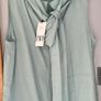 Zara light green top with ties at the back Sz M BNWT Image 3