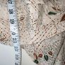 Vintage dress 1940s style beige with brown blue floral print size 12 14 Postage included Image 6