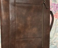 RAINSMORE Leather Messenger Bag for Men 15.6 Inch Waterproof Laptop Bag Vintage Computer Briefcase Large Shoulder Satchel Bags for Work Business Office College