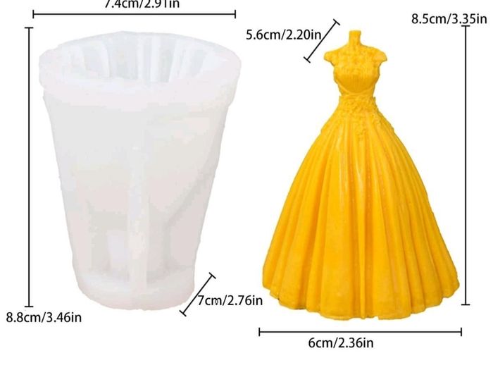 7 Silicone Candle Moulds Pillar Candle Making