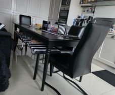 ez living black bench like new