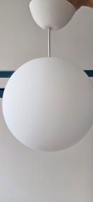 Luna Designer Pendant Light Opal Glass