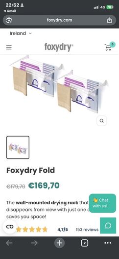 Laundry hanger fold up wall fittings