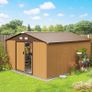 13 x 11ft Large Metal Storage Shed Sliding Doors Image 9