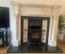 fireplace and stove