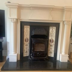 fireplace and stove
