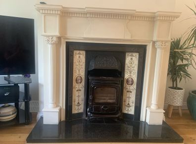 fireplace and stove