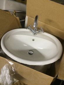 Inset Bathroom Basin / Sink with Mixer Tap - Perfect Condition