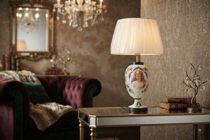 Table Lamp Elegant Vintage Style (61cm) unique