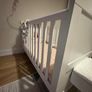 Mamas and Papas Atlas White Cot Bed with Premium Mattress and Fitted Sheets Like New Image 5