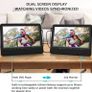 10.1'' Dual Screen Portable DVD Player for Car with Built-in 5 Hours Rechargeable Battery, Twin Screen for Kids Support USB&SD Slot (FREE SHIPPING) Image 2