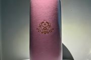 Vintage W Germany 505-41 Pottery Vase - Hand Painted - Pink Copper - Upcycled