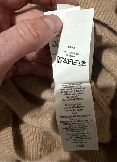 Ralph Lauren Mens Cashmere