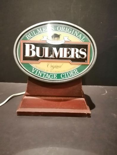 Vintage Bulmers Original Vintage Cider Pub Bar Top Counter Light up display advertising sign