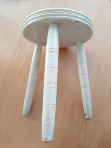 Antique milking stool